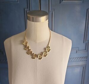 Talbots Gold Floral Necklace